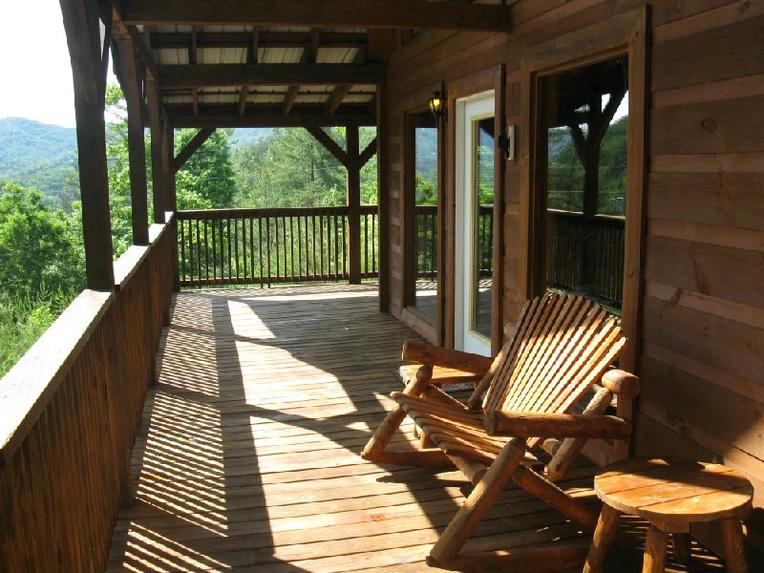 Front deck with chairs